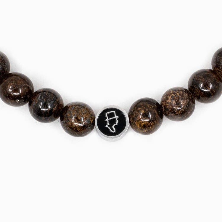 Gemstone bracelet 8mm Dark Wood