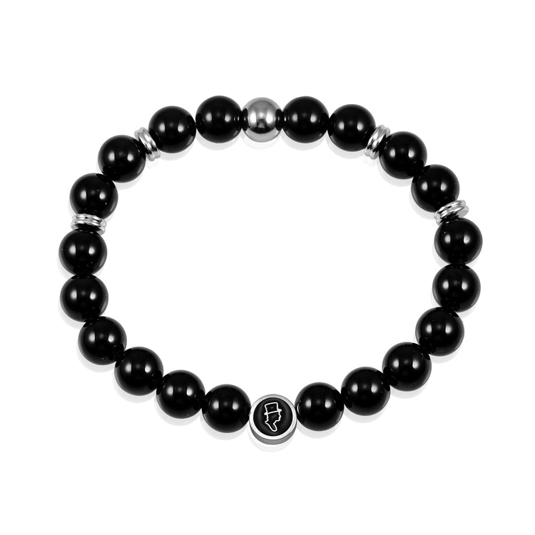 Gemstone bracelet 8mm Black Mamba