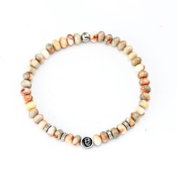 Gemstone bracelet 6mm Falsterbo Beach