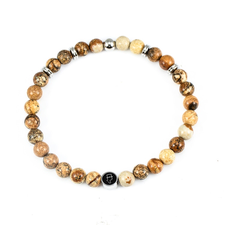 Gemstone bracelet 6mm Desert