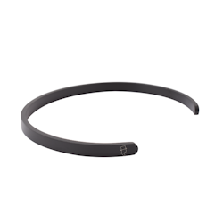 Steel bracelet 5mm Black matted