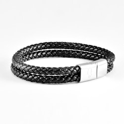 Black Double Rope Leather