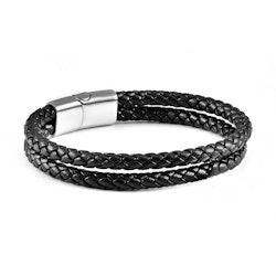 Black Double Rope Leather