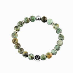 Gemstone bracelet 8mm Green Grass