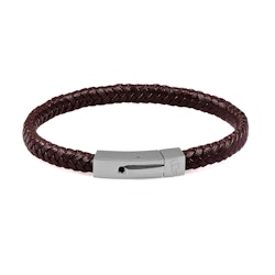 Leather bracelet Single Brown