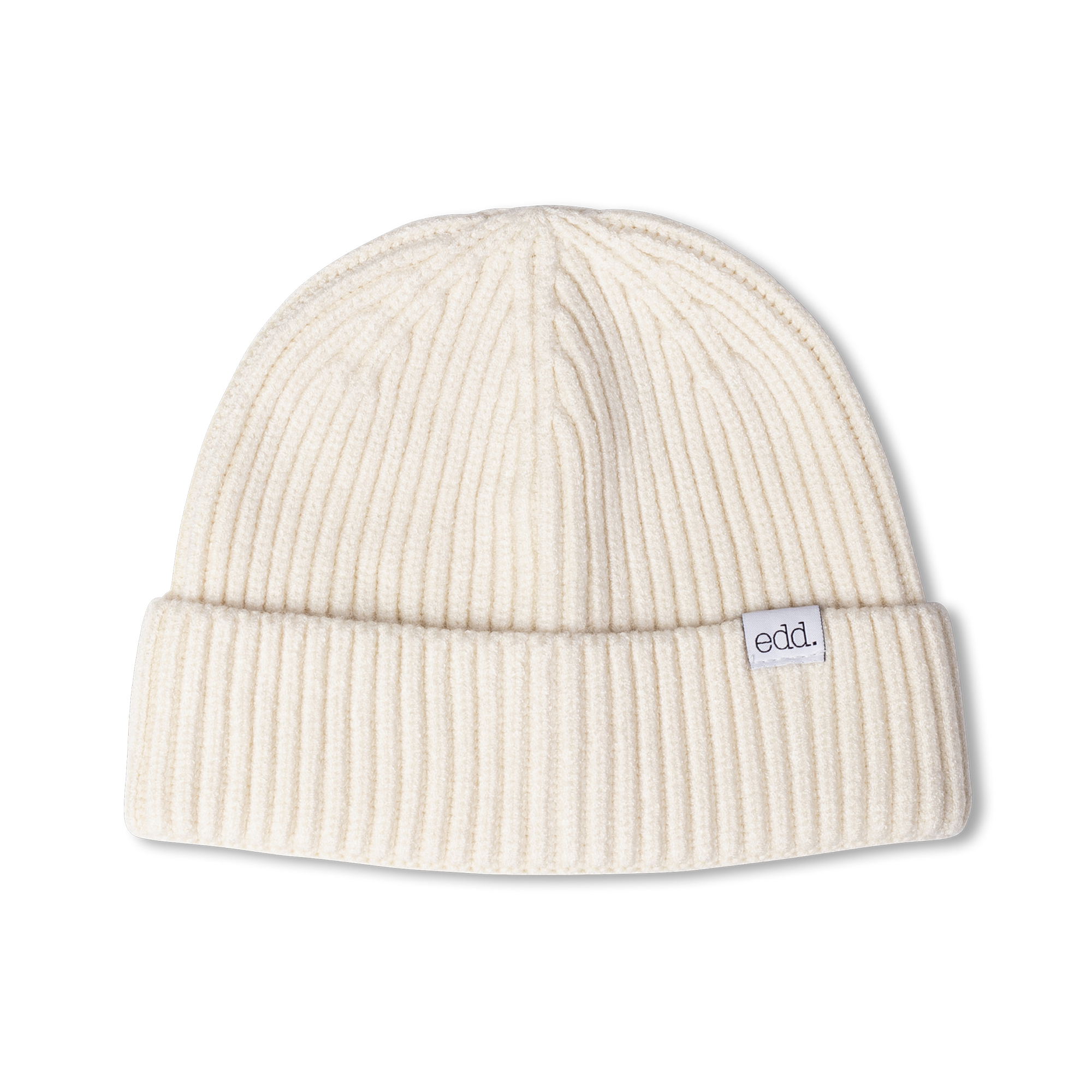 Jake Ribbed Beanie Offwhite