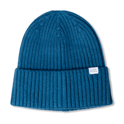 Deran Ribbed Hat Steel Blue