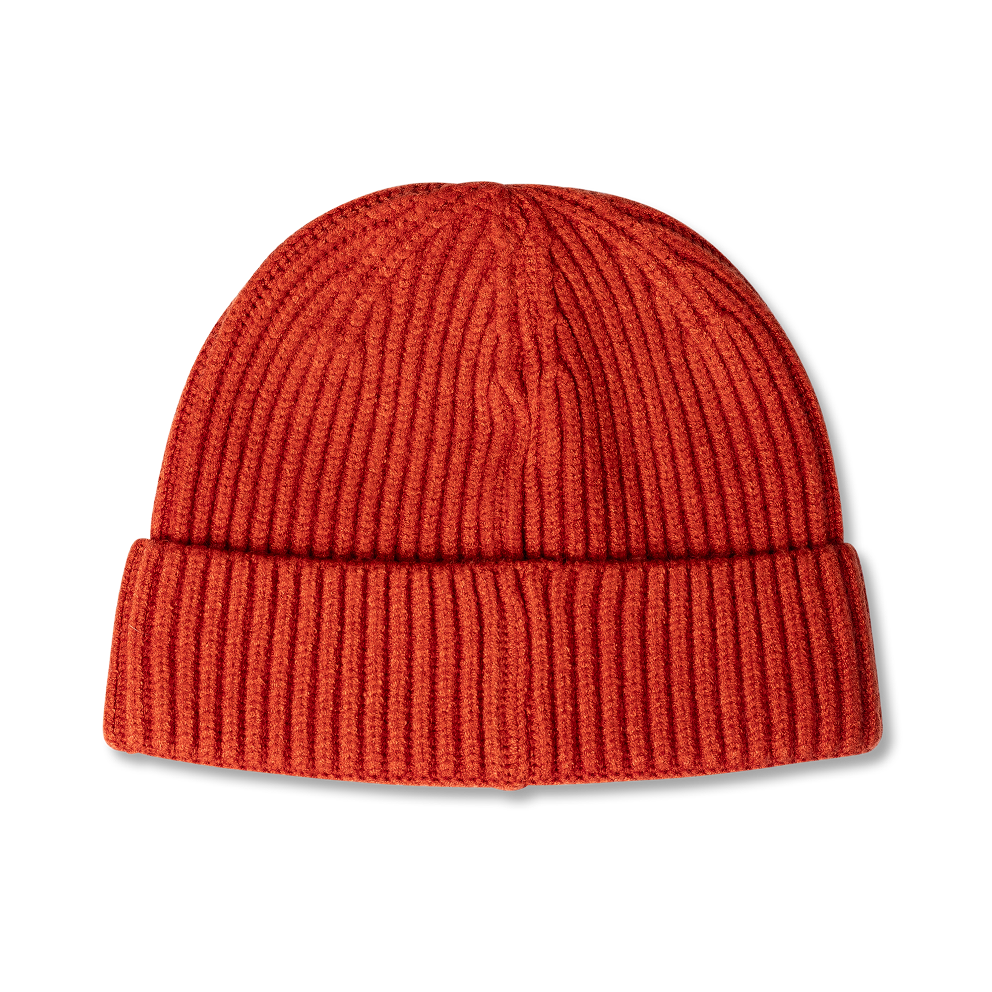 Jake Ribbed Beanie Orange