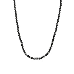 Gemstone necklace 6mm Black