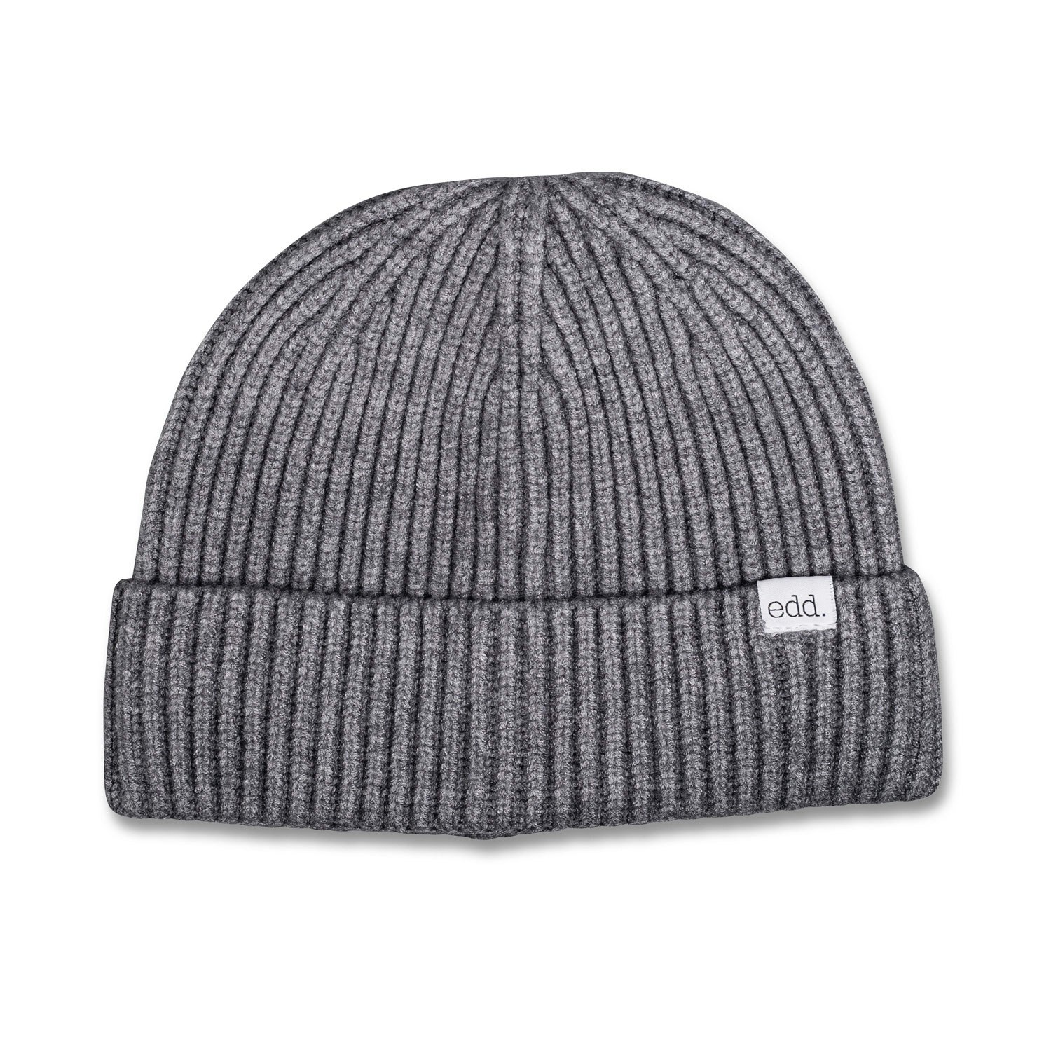 Jake Ribbed Beanie Grå