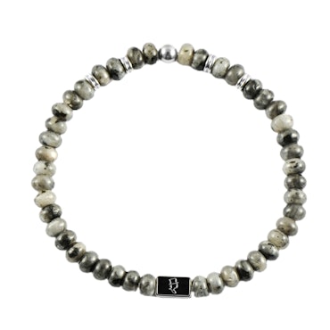 Mix & Match - Oval Grå | Läder Svart