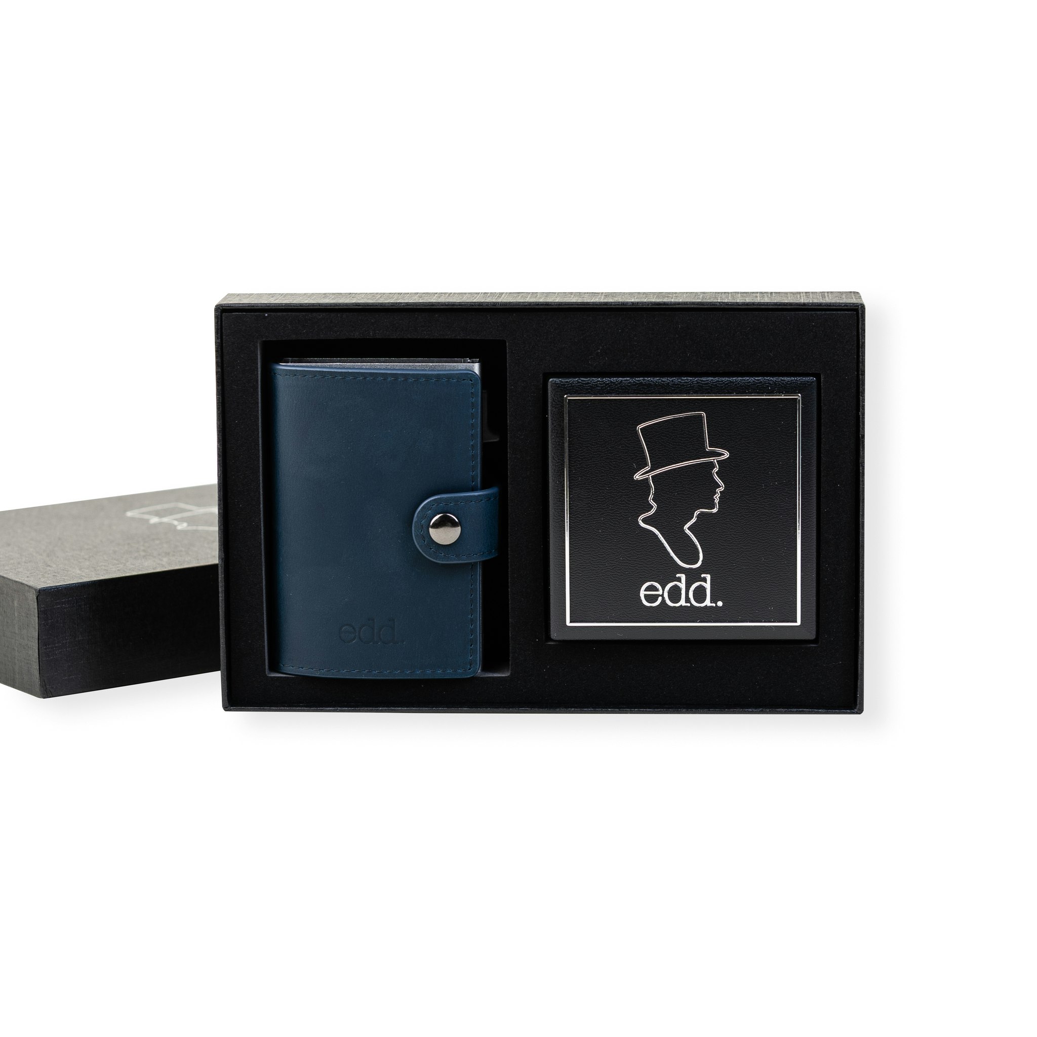 Presentbox Plånbok/Armband Navy