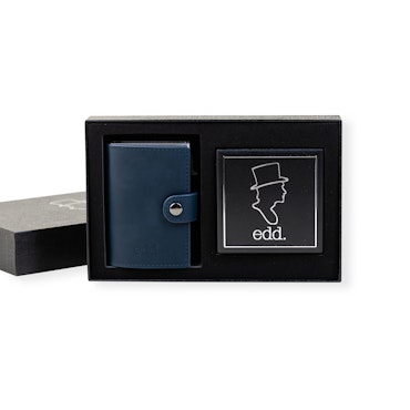 Presentbox Plånbok/Armband Navy