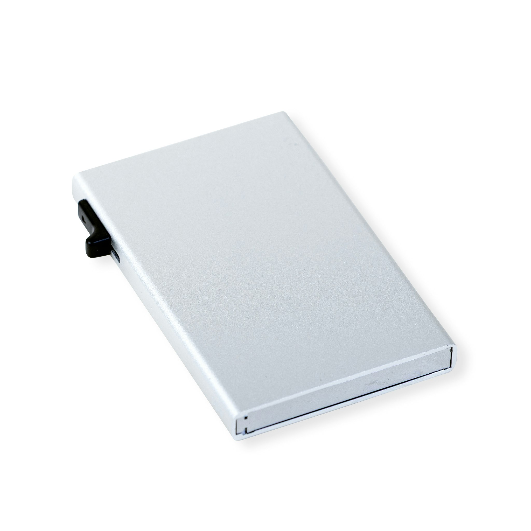 Singel Aluminium Korthållare Silver