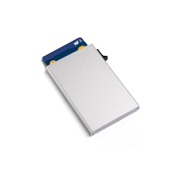 Singel Aluminium Korthållare Silver