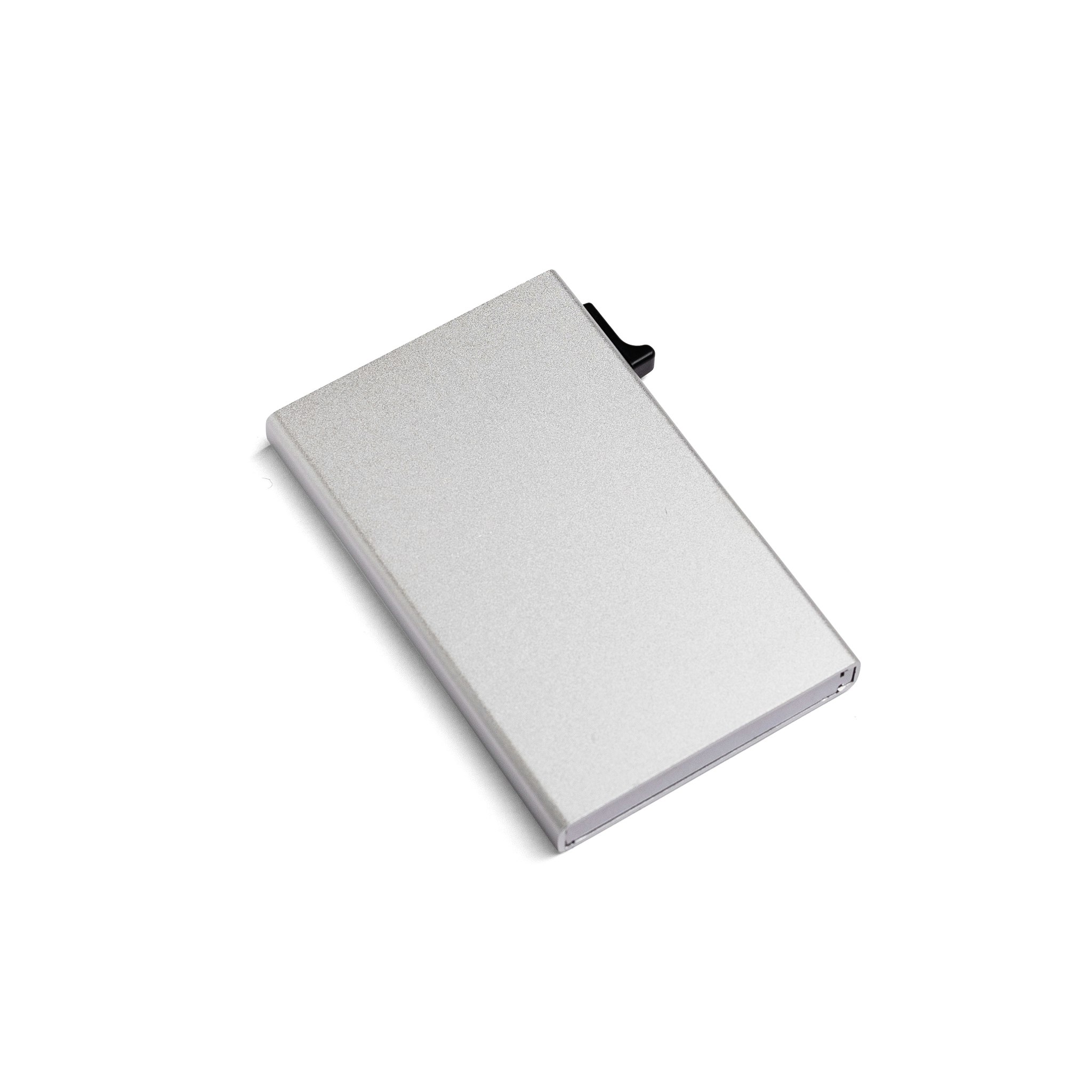 Singel Aluminium Korthållare Silver