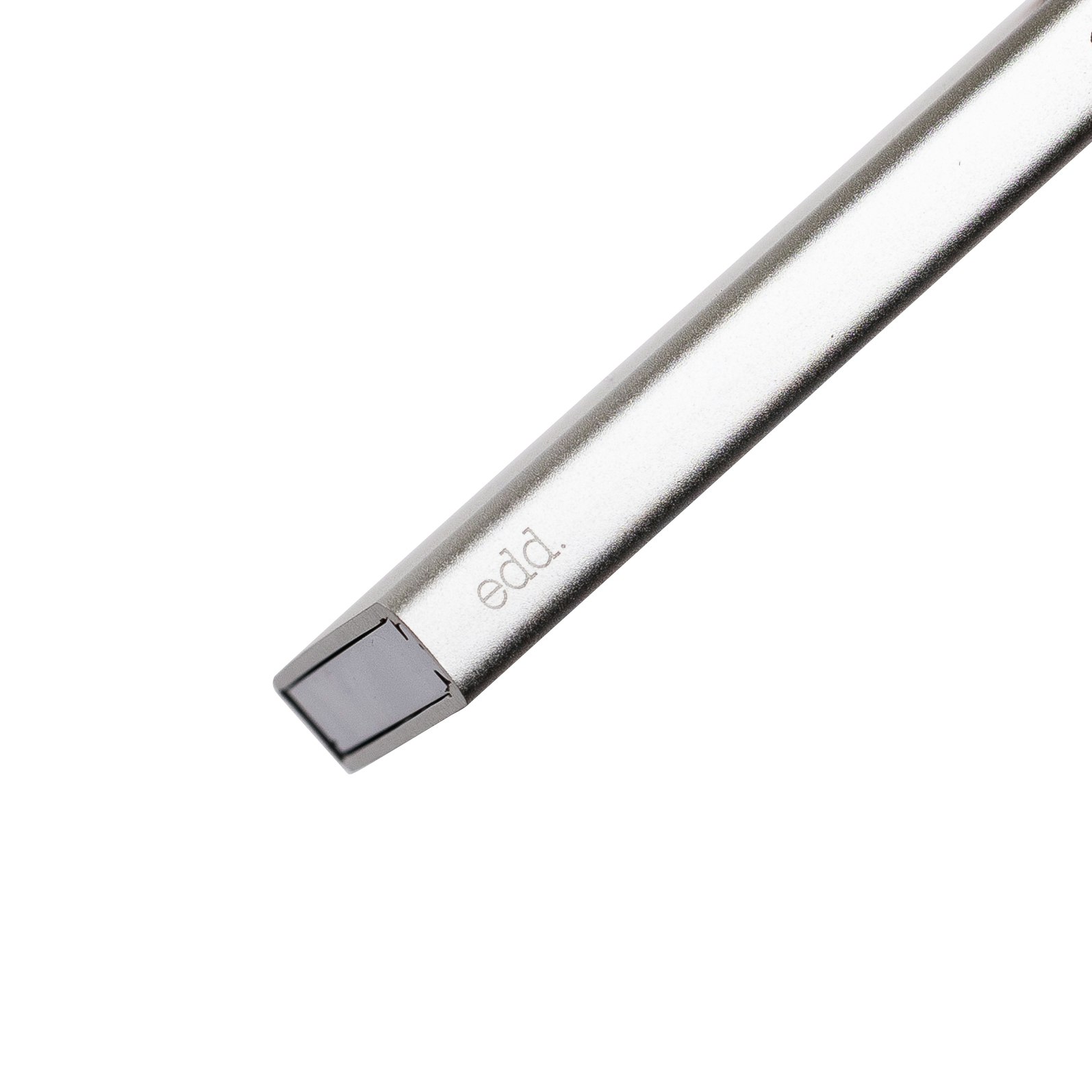 Singel Aluminium Korthållare Silver