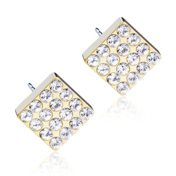 Brilliance Square Crystal Golden