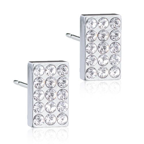 Brilliance Oblong Crystal Silver