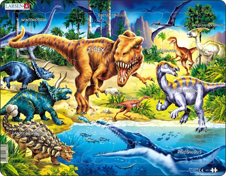 Dinosaurier, T-rex, 57 bitar
