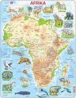 Karta Afrika 63 bitar Tillfälligt slut