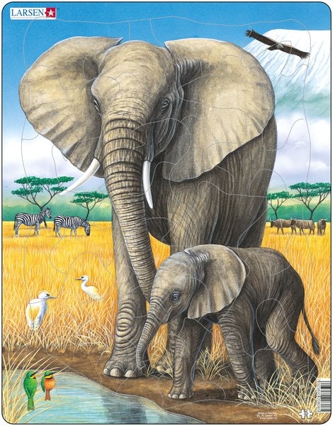 Pussel Elefant, 32 bitar