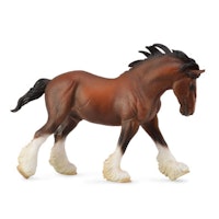 Clydesdale hingst, brun (Collecta)