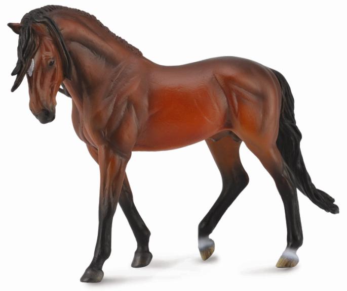 Deluxe 1:12 Andalusier hingst brun (Collecta)