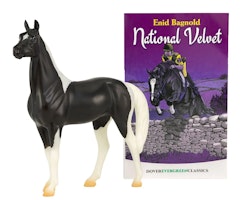 National Velvet set med häst och bok