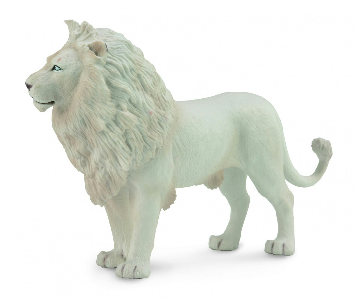 Vit lejonhanne 14 cm (Collecta)