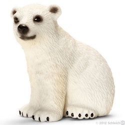 Isbjörnsunge sittande (Schleich)