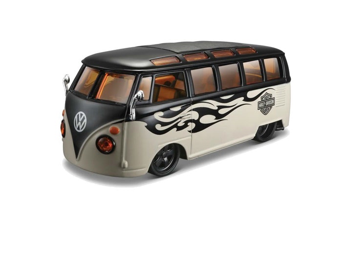 VW Samba Van "Harley Davidson" 1:25, 16 cm