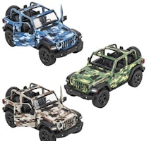 Jeep Wrangler Camo 12 cm, 1:34