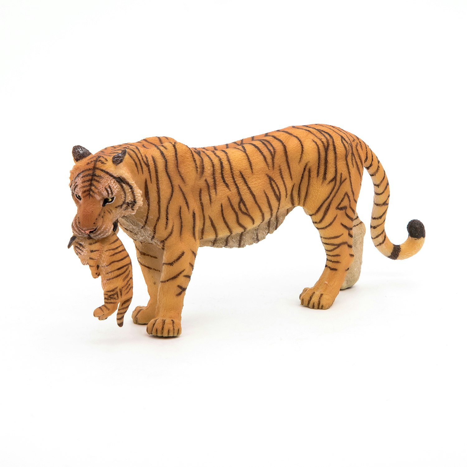 Tigerhona med unge 14 cm (Papo)