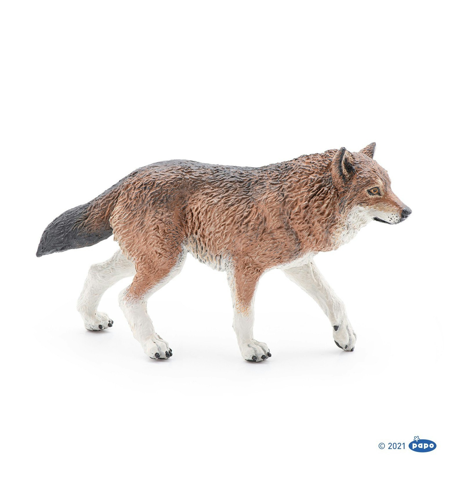 Varg brun 10 cm (Papo)
