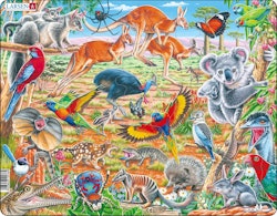 Pussel Australiens djur, 60 bitar