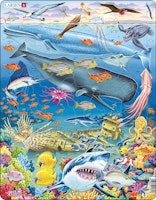 Pussel Havsdjur i Stilla havet, 66 bitar