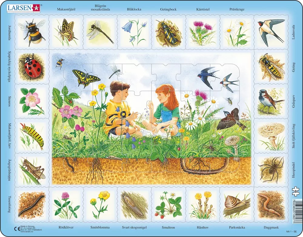 Pussel Natur Ängen, 48 bitar