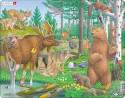 Pussel Nordiska skogsdjur 29 bitar