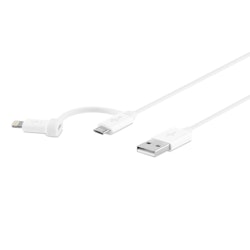 Belkin mikro-USB-till-USB-kabel med Lightning-adapter