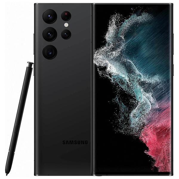 Samsung Galaxy S22 Ultra SM-S908B 5G Dual SIM 8GB RAM 128GB BLACK - HELT NY (OÖPPNAD KARTONG)