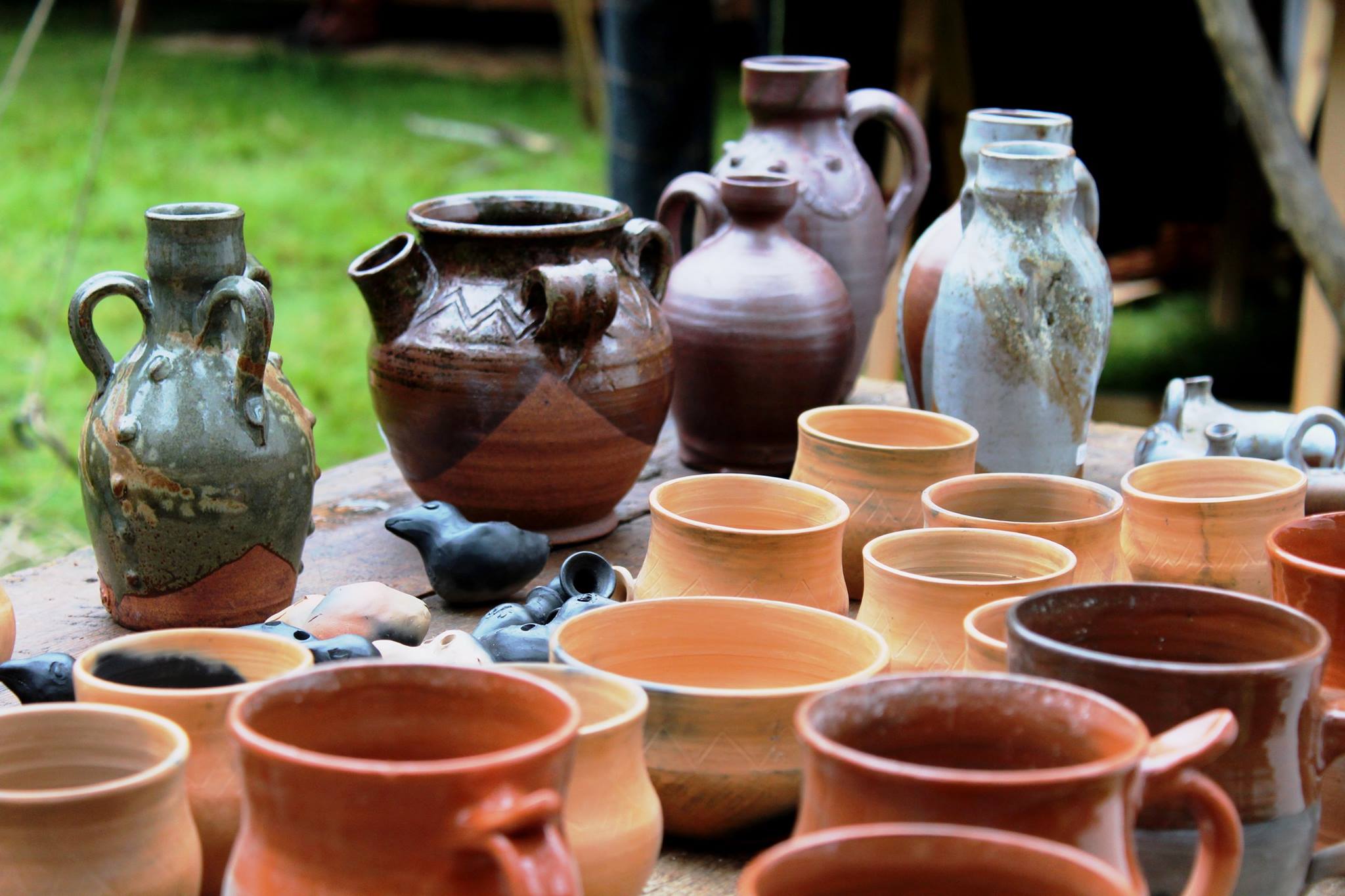 tidsenligt framställd keramik efter fynd i norden