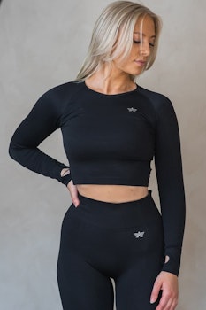Classic Crop Top Svart
