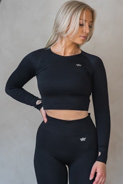 Classic Crop Top Svart