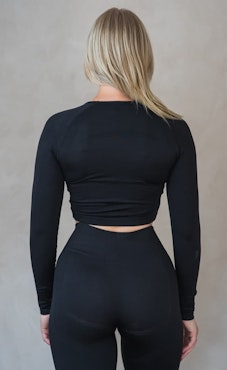 Classic Crop Top Svart