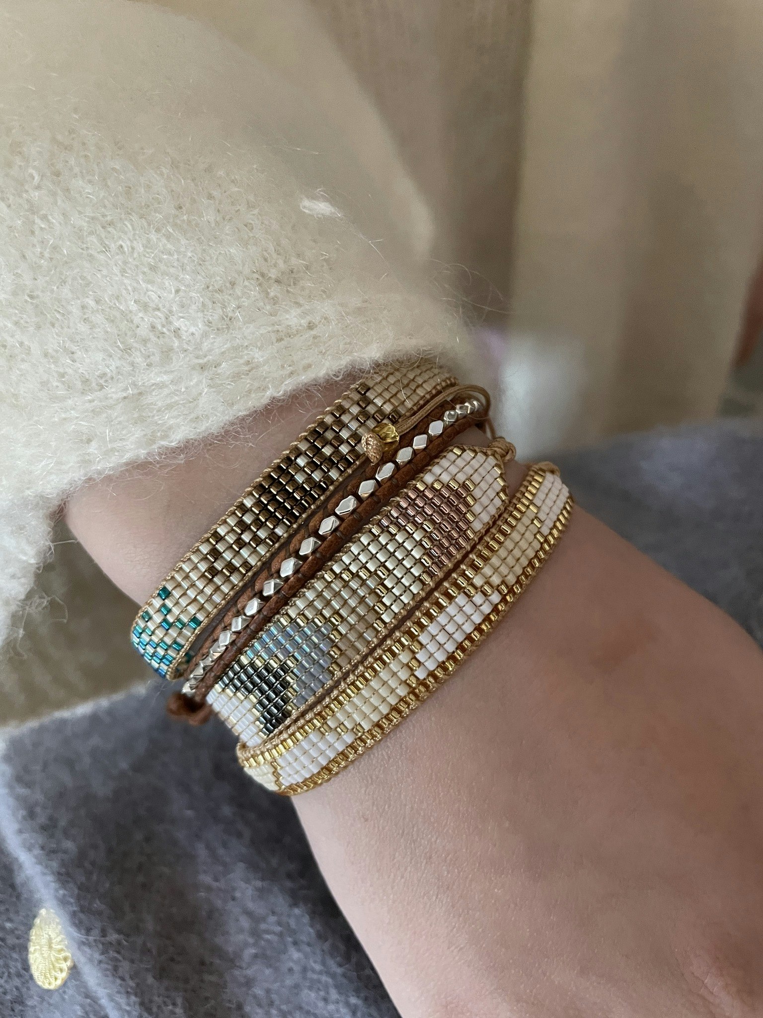 Bohemian beaded bracelet