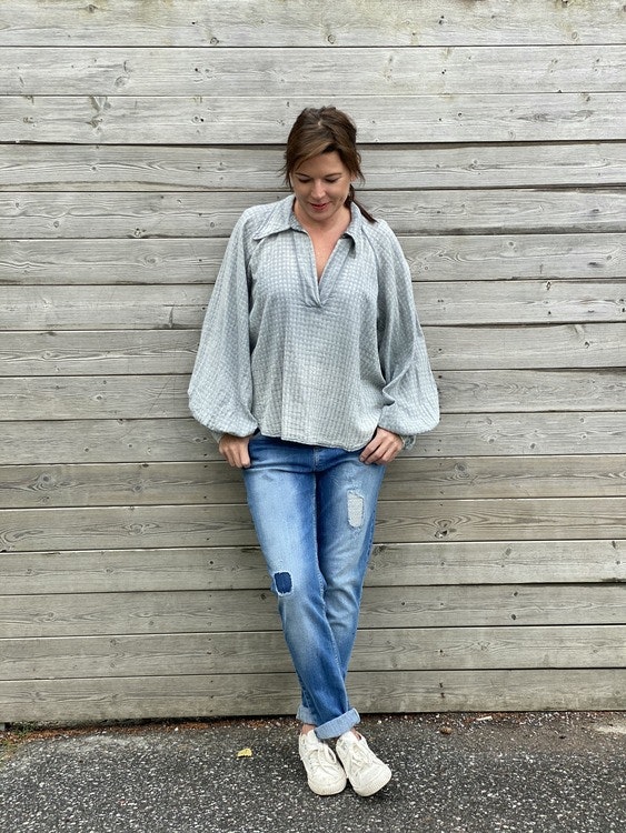 Pull-over shirt grey