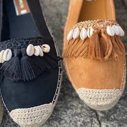 Espadrillos med snäckor