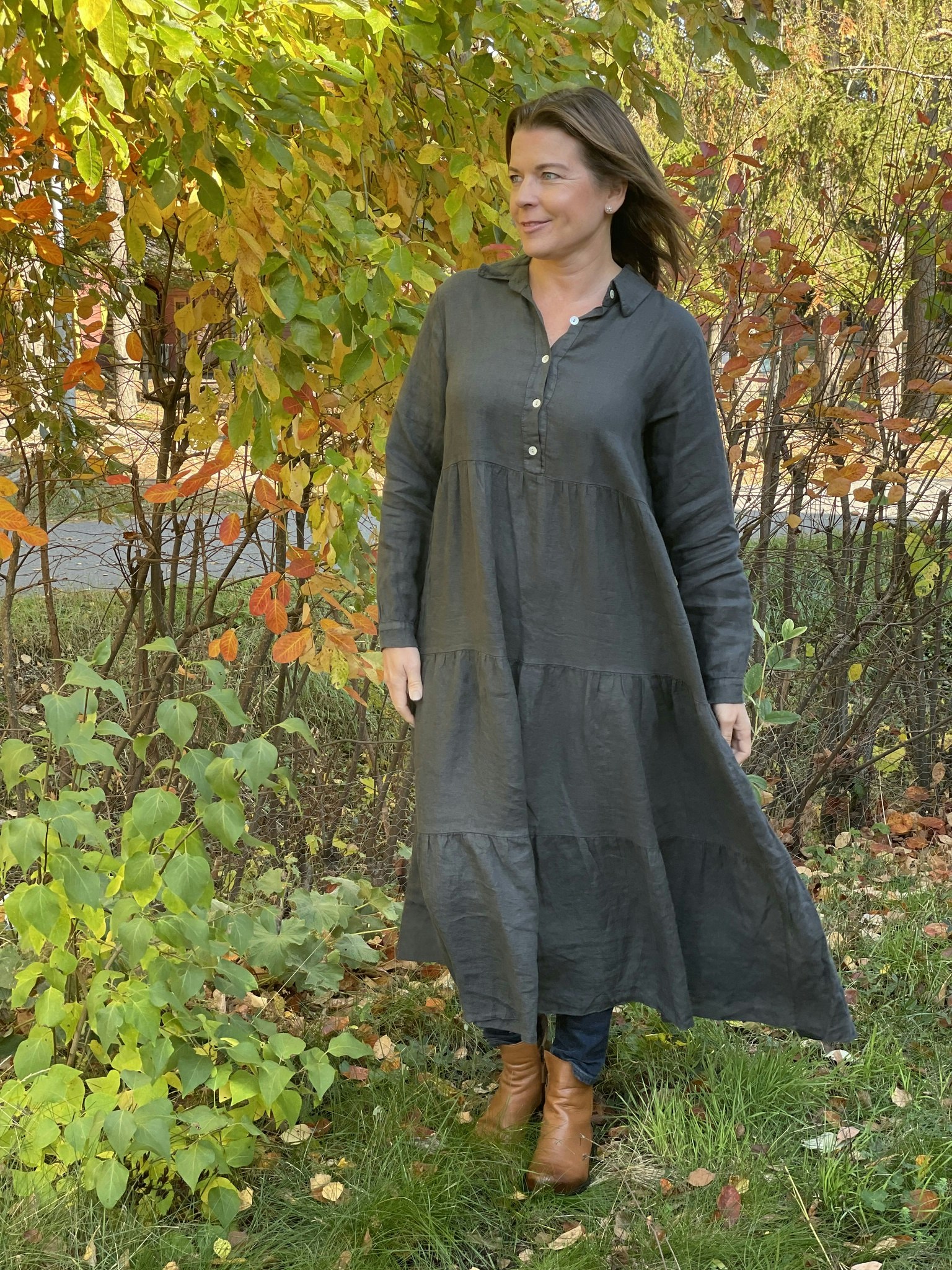 Country linen maxidress