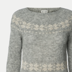 LILLIE KNIT PULLOVER - LIGHT GREY MELANGE